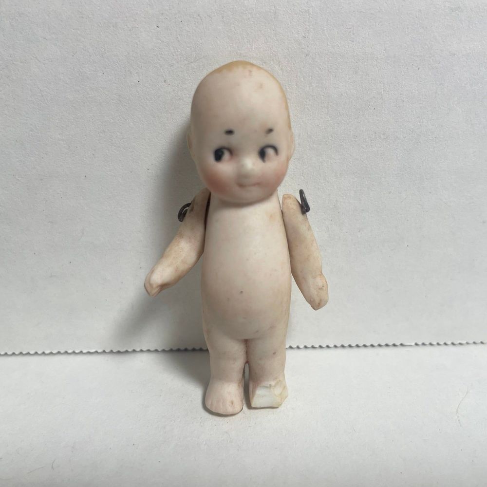 Antique 2” German Bisque Kewpie?  Doll circa approx 1800’s - early 1900’s - Picture 8 of 12